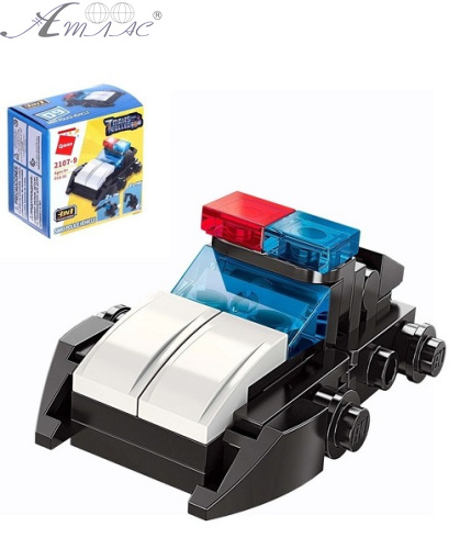 Конструктор Qman Машинка Полиция 31 деталь 2107-9 Конструктор Qman Машинка Полиция 31 деталь 2107-9