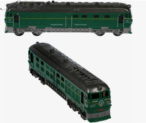 Игрушка Поезд Локомотив Зеленый свет звук 22 см  731-28К