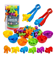 Іграшка Сортер Монтессорі тварини у тубі 36+шт  16911