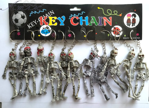 Брелок Скелет серый 10см  07671