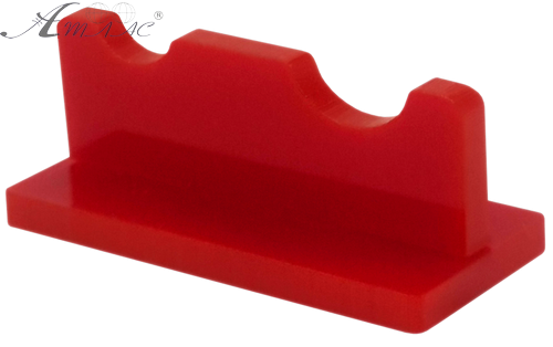 Подставка под две кисточки, Красный пластик AS-0055 Подставка под две кисточки, Красный пластик AS-0055