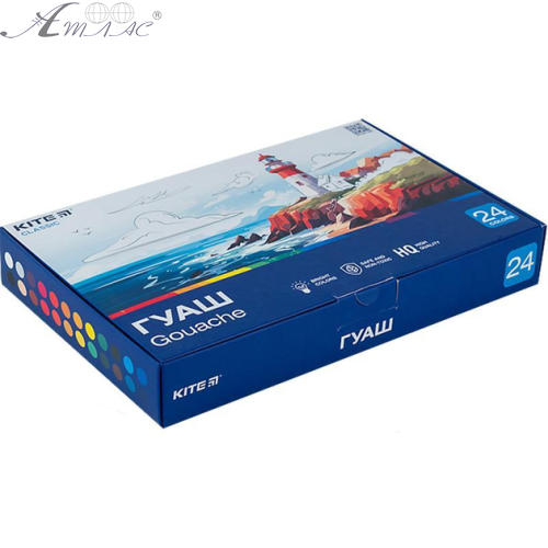 Гуаш набір Kite Classic 24 кольори 20мл K-097 Гуаш набір Kite Classic 24 кольори 20мл K-097