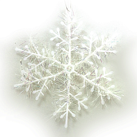 Декор Сніжинка набір з 3 штук 13 см  0645-13
