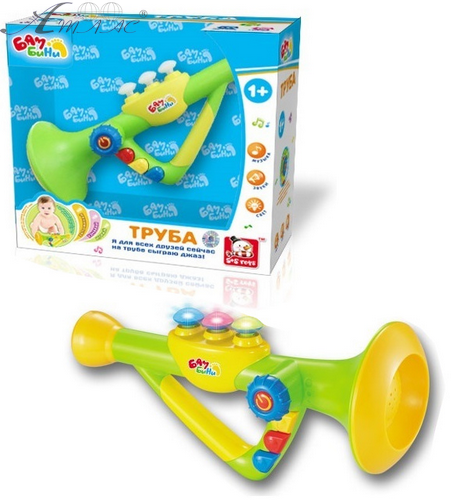 Игрушка Дудка на батарейках S+S свет, звук, в коробке  EG80079R