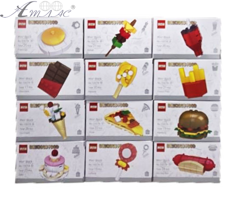 Конструктор Фастфуд набір 12шт у коробках  1007А