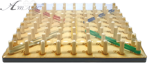 Геоборд или Планшет Математический 27 х 27см - 81 деревянных стоек + 25 резинок AS-7135 фото 2 Геоборд или Планшет Математический 27 х 27см - 81 деревянных стоек + 25 резинок AS-7135 фото 2