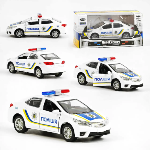 Машинка АвтоЭксперт Toyota Полиция инерционная звук 12 см 0499 фото 2 Машинка АвтоЭксперт Toyota Полиция инерционная звук 12 см 0499 фото 2