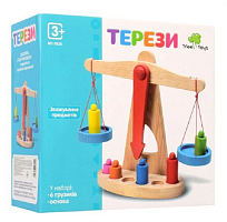 Игрушка Деревянная Весы 24х23х10 см  MD 0920