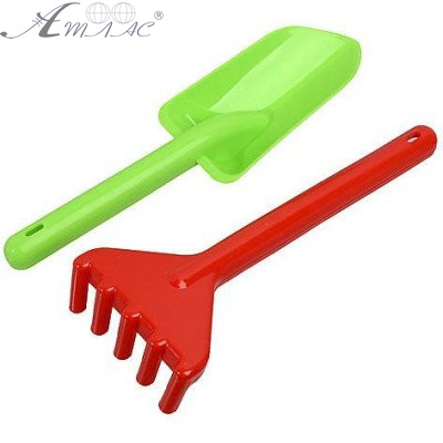 Игрушка Пластиковая Лопатка + Грабли 28 см 498в3 Орион Игрушка Пластиковая Лопатка + Грабли 28 см 498в3 Орион