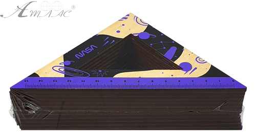 Треугольник деревянный 15см NASA фиолетовый AS-0667 фото 2 Треугольник деревянный 15см NASA фиолетовый AS-0667 фото 2