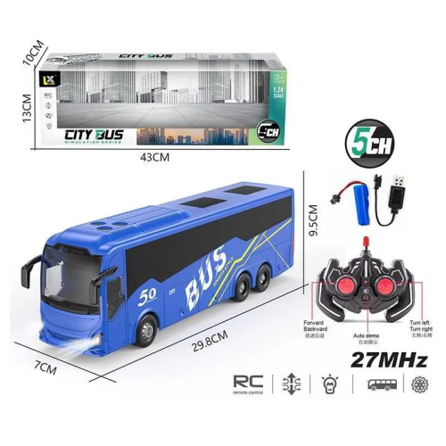 Игрушка Радиоуправляемый Автобус аккумулятор 29 см 197-4 фото 2 Игрушка Радиоуправляемый Автобус аккумулятор 29 см 197-4 фото 2