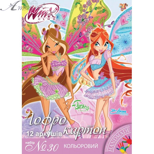 Картон кольоровий 1В набір № 30 гофрований А4 12 кольорів 950178, 950790 фото 2 Картон кольоровий 1В набір № 30 гофрований А4 12 кольорів 950178, 950790 фото 2