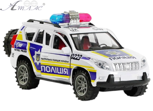 Іграшка Машинка Джип Патрульна Поліція України 27 см Тойота TK-0223 Іграшка Машинка Джип Патрульна Поліція України 27 см Тойота TK-0223
