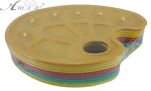 Палитра овальная № 5 цветная 23 х 17,5 см AS-0020 фото 2 Палитра овальная № 5 цветная 23 х 17,5 см AS-0020 фото 2