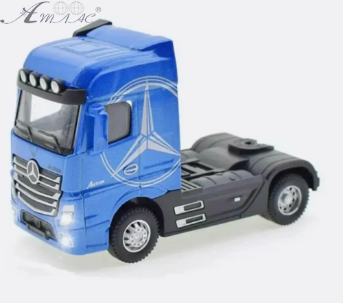 Машинка Автопром Mercedes Actros фура синя інерційна метал 31 см 7540 фото 2 Машинка Автопром Mercedes Actros фура синя інерційна метал 31 см 7540 фото 2