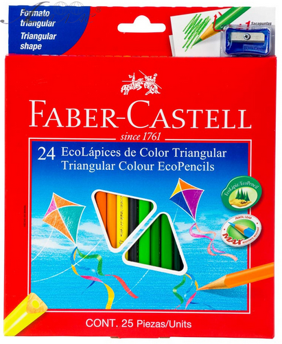 Карандаши FC 24 цвета 125LV, ластик, GRIP2001 120524E+1 Карандаши FC 24 цвета 125LV, ластик, GRIP2001 120524E+1