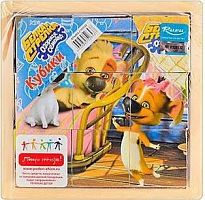 Игрушка Деревянная Кубики Белка и Стрелка 12,5х12,5х3,5 см  6282