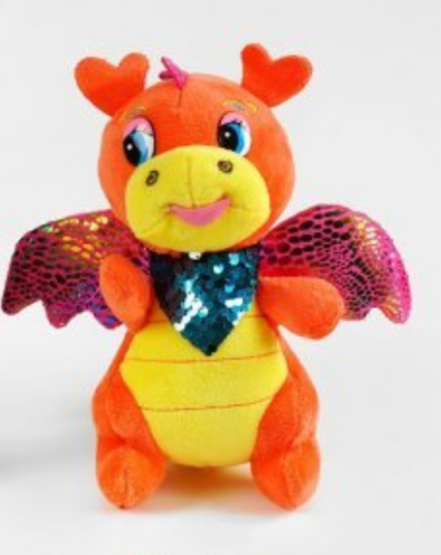 Игрушка Мягкая Дракончик Оранжевый 20см 10025 Игрушка Мягкая Дракончик Оранжевый 20см 10025