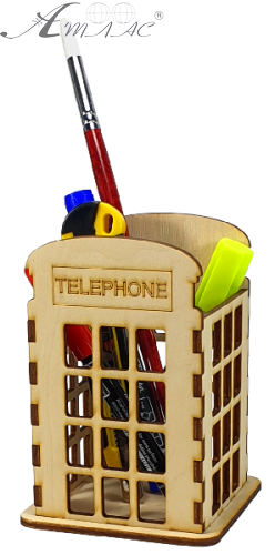 Підставка для ручок Телефонна будка 9*10*13см AS-4296 фото 2 Підставка для ручок Телефонна будка 9*10*13см AS-4296 фото 2