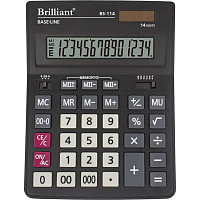 Калькулятор Brilliant BS-114 настольный 14разр. 2памяти 204 х 155мм