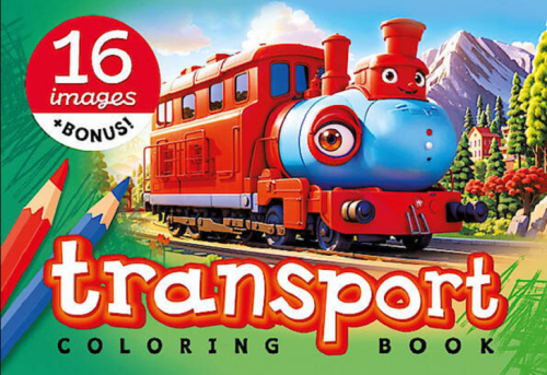 Раскраска ASH Транспорт А 5  8 листов  23339