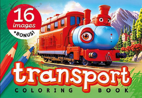 Розмальовка ASH Транспорт А 5  8 аркушів  23339