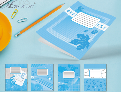 Тетрадь 12 л клетка Фоновая Лидер 959072 Тетрадь 12 л клетка Фоновая Лидер 959072