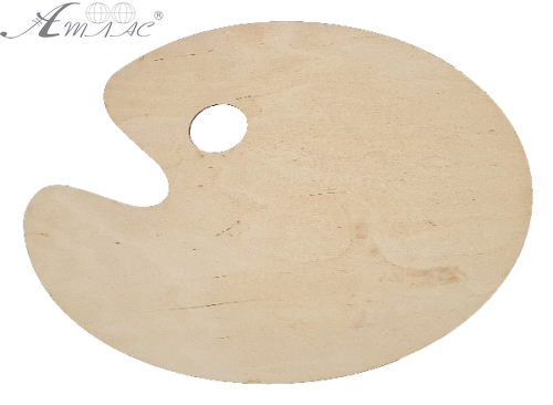 Палитра № 22 дерево, не промасленная, овал 45*32см AS-4972 Палитра № 22 дерево, не промасленная, овал 45*32см AS-4972