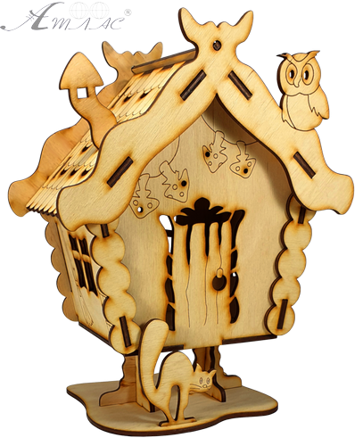 Домик № 20 шкатулка, избушка на курьих ножках 21,5 х 15 х 27 см AS-4295 Домик № 20 шкатулка, избушка на курьих ножках 21,5 х 15 х 27 см AS-4295