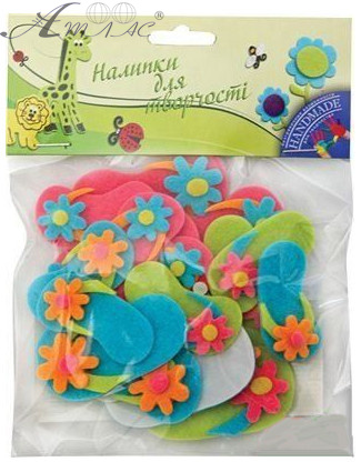 Наклейки 1 Вересня В'єтнамки, повсть 18 шт м'які, кольорові 950207