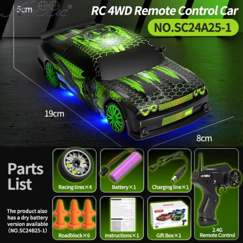 Іграшка радіокерована Машинка з акумулятором Дрифткар Laser Rush Drift 18см SC24A25 фото 2 Іграшка радіокерована Машинка з акумулятором Дрифткар Laser Rush Drift 18см SC24A25 фото 2