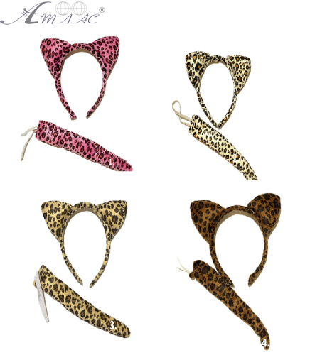 Іграшки Обруч Вушки Леопарда з хвостом 4 кольори 10720