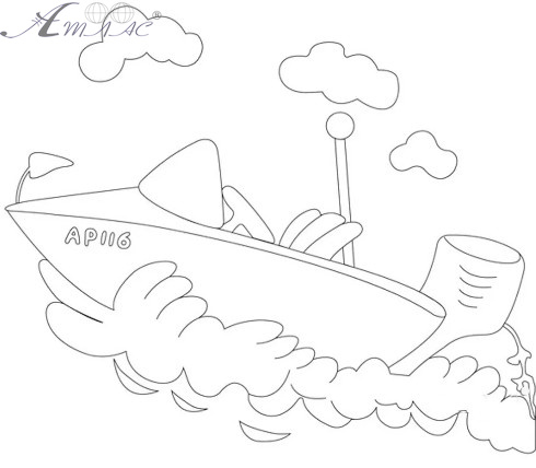 Полотно з контуром Корабель на підрамнику 25 х 25 см 950391 Полотно з контуром Корабель на підрамнику 25 х 25 см 950391