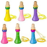 Игрушка Дудочка музыкальная деревянная в пакете 12см  D1035