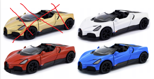 Машинка Kinsmart Bugatti Mistral кабрио метал инерция KT5480W Машинка Kinsmart Bugatti Mistral кабрио метал инерция KT5480W