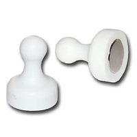 Магнит неодимимовый Пешка для доски 19х25мм 1шт Белый  00270