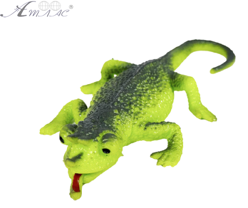 Игрушка Силиконовая тянучка Ящерица средняя с тремя рожками 08662 Игрушка Силиконовая тянучка Ящерица средняя с тремя рожками 08662