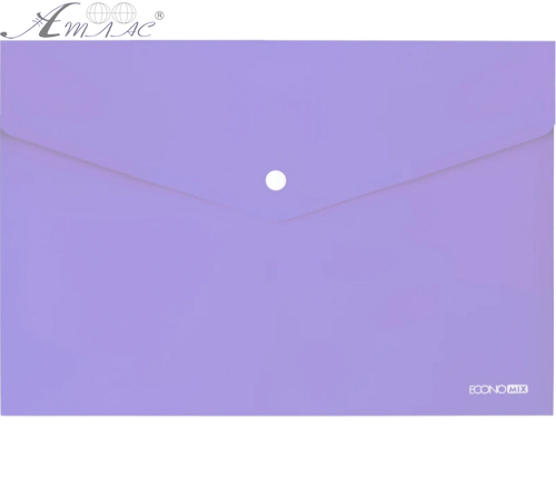 Папка на кнопці А4 Economix бузкова  31301-88