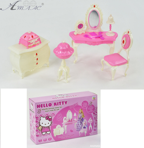 Іграшка Лялькові Меблі набір Hello Kitty Трюмо 901-320 / 321 фото 2 Іграшка Лялькові Меблі набір Hello Kitty Трюмо 901-320 / 321 фото 2
