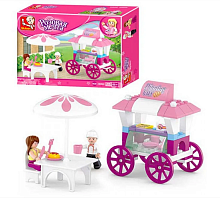 Игрушка Конструктор Sluban Розовая Мечта Кафе 78 деталей  M38-B0522