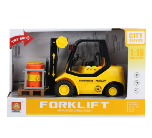 Игрушка Машинка City Service Автопогрузчик со светом и звуком 23 см WY692A фото 2 Игрушка Машинка City Service Автопогрузчик со светом и звуком 23 см WY692A фото 2