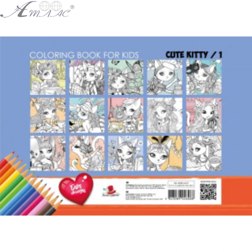 Розмальовка А4 Мілі кошеня Cute kitty 8 сторінок 22327 фото 2 Розмальовка А4 Мілі кошеня Cute kitty 8 сторінок 22327 фото 2