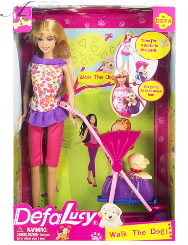 Кукла Defa с собакой и коляской 8205 Кукла Defa с собакой и коляской 8205