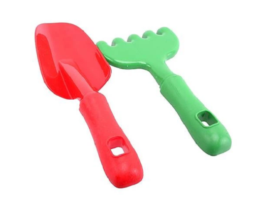 Игрушка Пластиковая Лопатка и Грабли  Ромашка №5  1135 фото 2