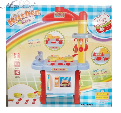 Игрушка Кухня Детская со световыми и звуковыми эффектами в коробке 3354 Игрушка Кухня Детская со световыми и звуковыми эффектами в коробке 3354