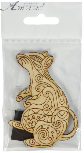 Фігурка фанерна - Мишеня № 10 вінтажне 75 х 80 мм з магнітом AS-4834, В-0392 фото 2 Фігурка фанерна - Мишеня № 10 вінтажне 75 х 80 мм з магнітом AS-4834, В-0392 фото 2