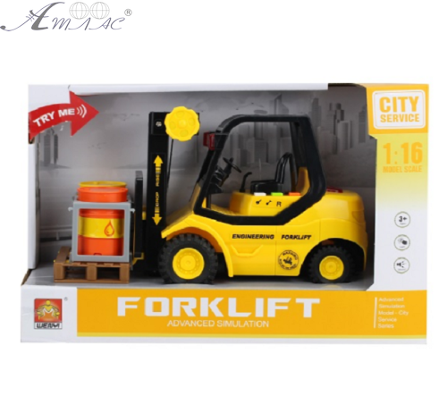 Игрушка Машинка City Service Автопогрузчик со светом и звуком 23 см WY692A фото 2 Игрушка Машинка City Service Автопогрузчик со светом и звуком 23 см WY692A фото 2