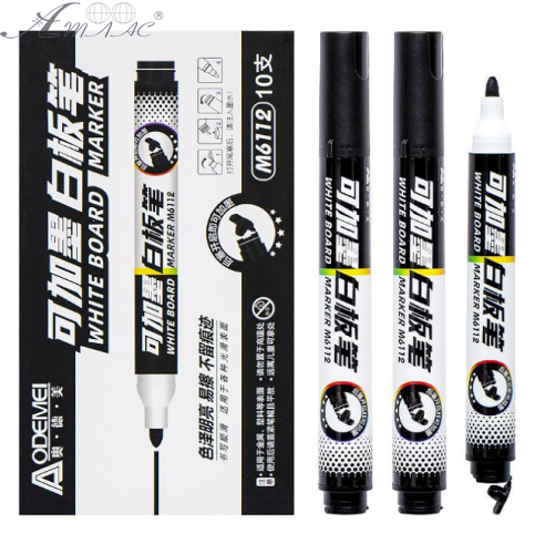 Маркер сухостираемый Odemei 4мм. толст, черный  6112