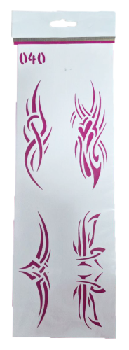 Трафарет для декора мягкий, самоклеящийся №  040  ТМ-040