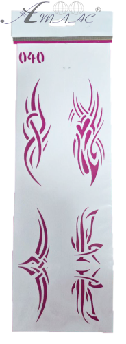 Трафарет для декору м'який, самоклеючий №  040  ТМ-040